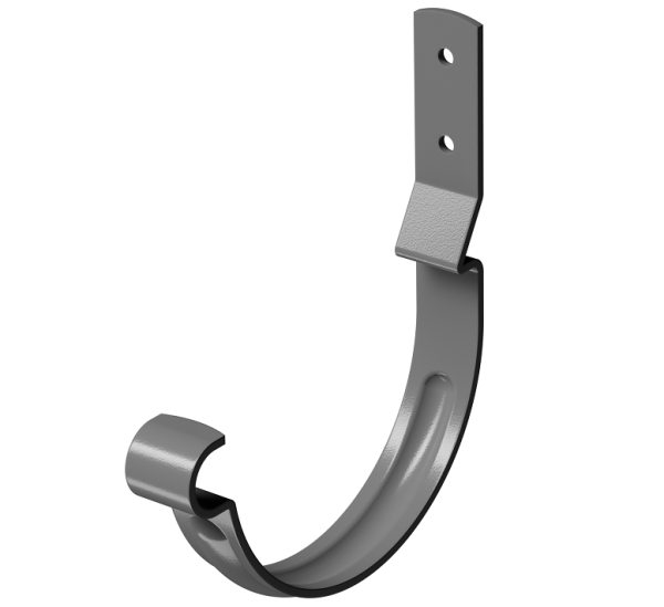 Карнизный крюк короткий (гнутый) D125 Döcke STAL PREMIUM Графит, (RAL 7024) купить в Бузулуке