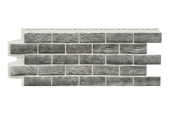 Фасадная панель Grand Line Состаренный кирпич Элит гранит, ШОВ белый купить в Бузулуке