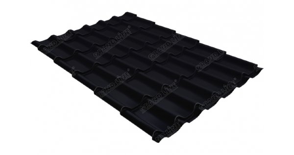 Металлочерепица классик 0,45 Drap RAL 9005 черный купить в Бузулуке