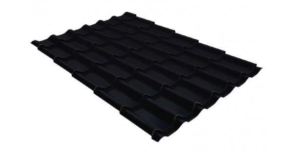Металлочерепица классик GL 0,5 Quarzit lite RAL 9005 черный купить в Бузулуке