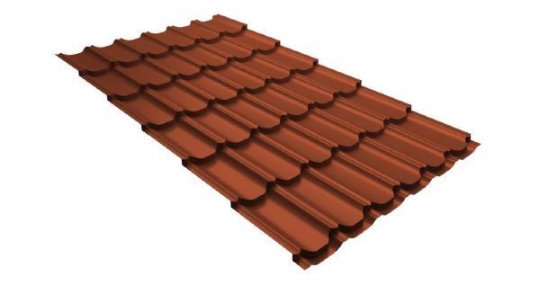 Металлочерепица квинта плюс 0,5 GreenCoat Pural RR 750 кирпично-красный (RAL 8004 терракота) купить в Бузулуке
